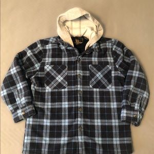 Boys fleece flannel jacket